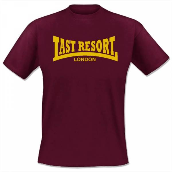 Last Resort - London, T-Shirt Bordeaux