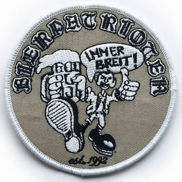 Bierpatrioten - Immer breit, Aufnäher