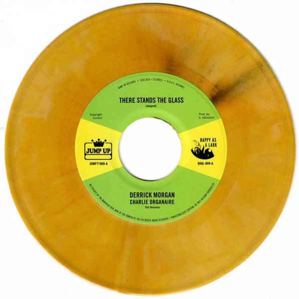 Derrick Morgan - There stands the glass, 7" lim. 100 yellow marbled