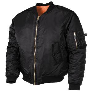 Bomberjacke - MA1, US Fliegerjacke schwarz Bomberjacke - MA1, US Fliegerjacke schwarz