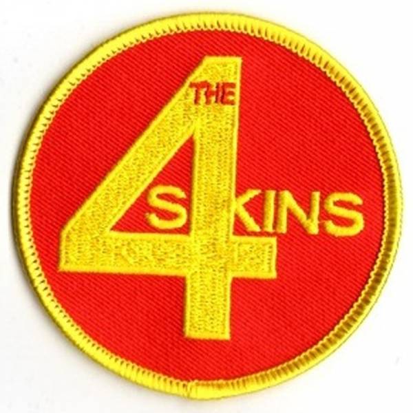 4 Skins - Logo, Aufnäher rund