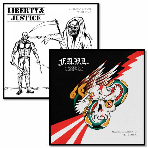 F.A.V.L. / Liberty & Justice - Split, 7" lim. 300 schwarz