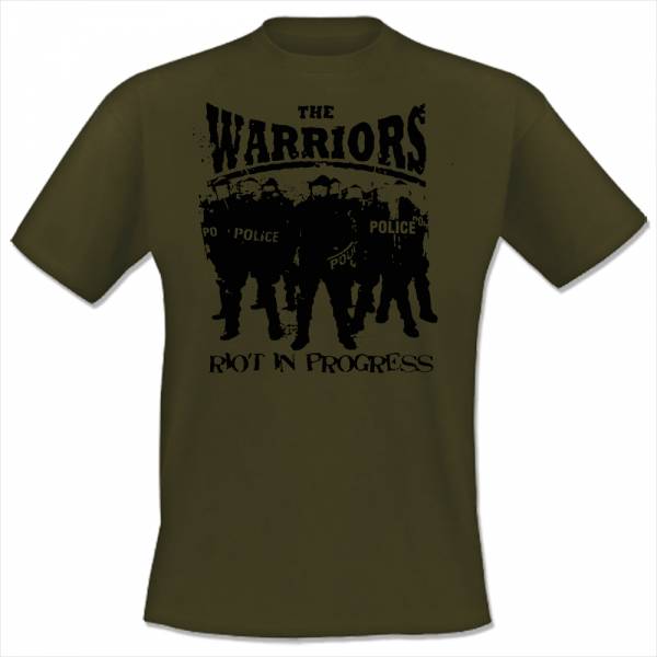 Warriors, the - Riot in progress, T-Shirt oliv