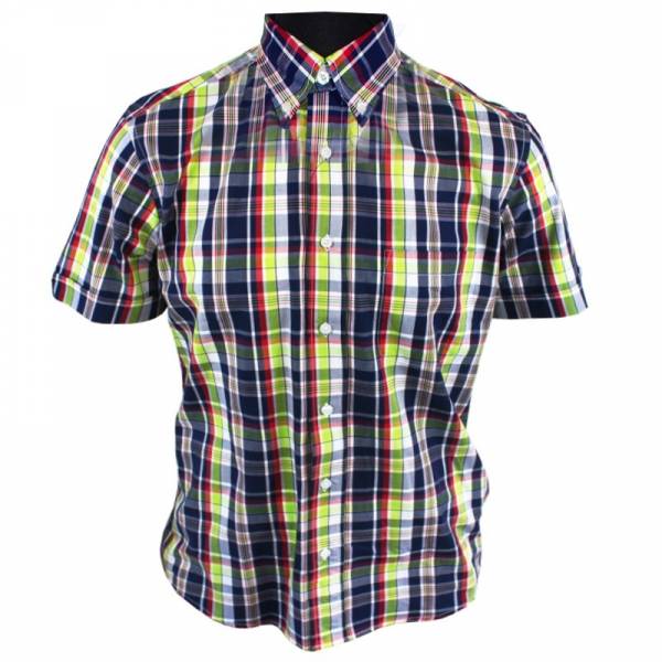 Warrior - Craig, Button Down Hemd Kurzarm, Slim-Fit