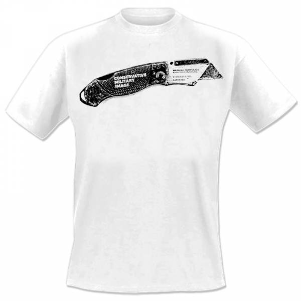 Conservative Military Image - Knife, T-shirt weiss