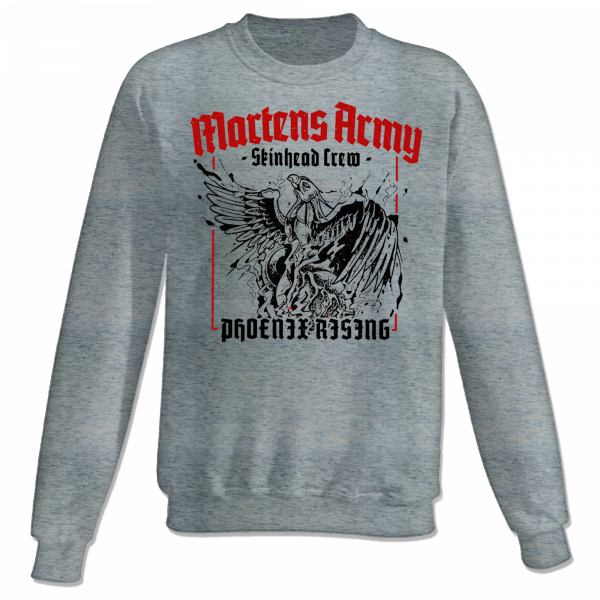 Martens Army - Phoenix Rising, Sweatshirt grau