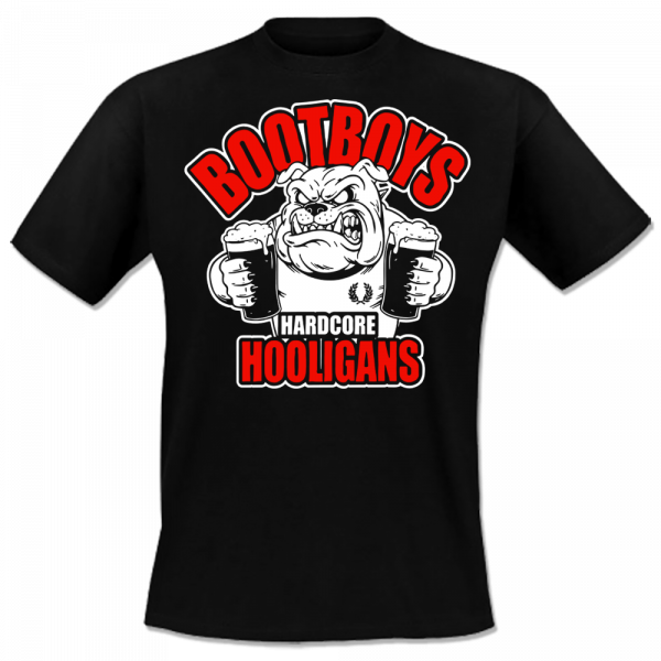Bootboys - Hardcore Hooligans, T-Shirt schwarz