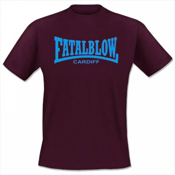 Fatal Blow - Lonsdale, T-Shirt bordeaux