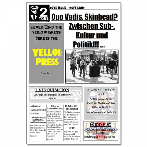 YellOi! Press No.1, Fanzine A4 hoch