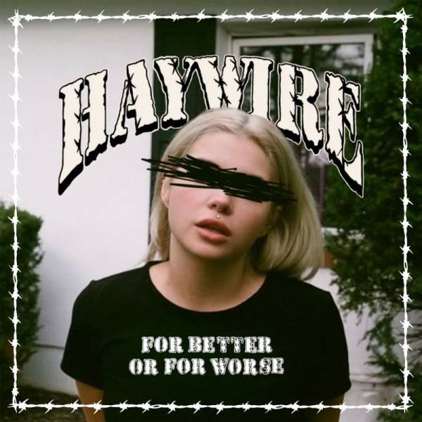 Haywire - For better and for worse, 12" lim. 600 cloudy clear w/ green splatter single sided