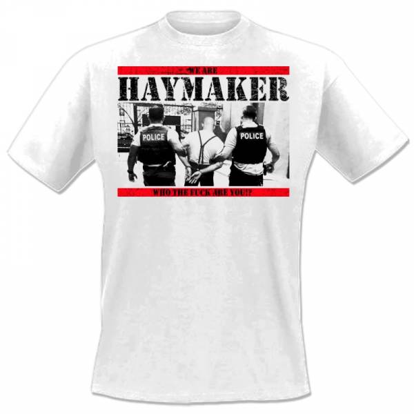 Haymaker - Cops, T-Shirt weiss