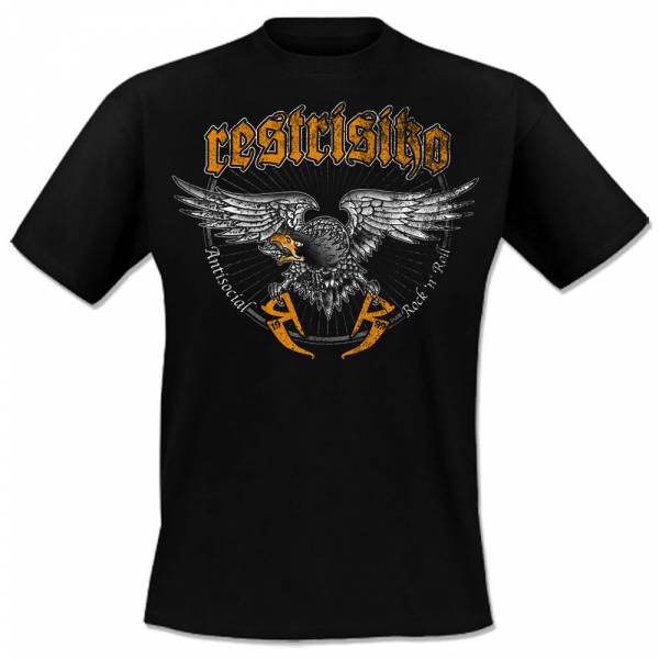 Restrisiko - Antisocial Rock'n'Roll, T-Shirt schwarz