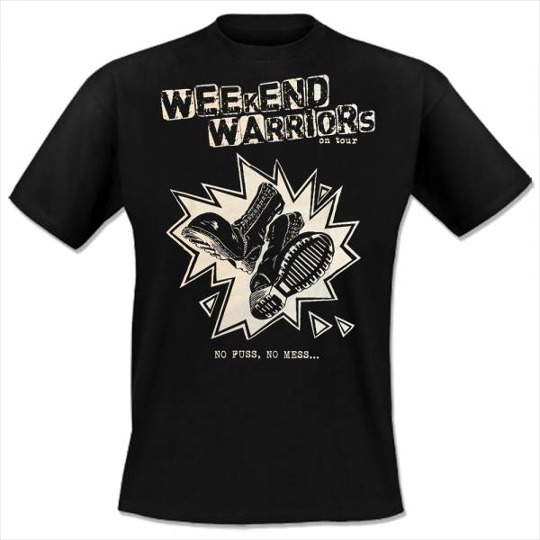 Weekend Warriors On Tour - 2015, T-Shirt schwarz Martens Army - Restrisiko - Böse Brüder