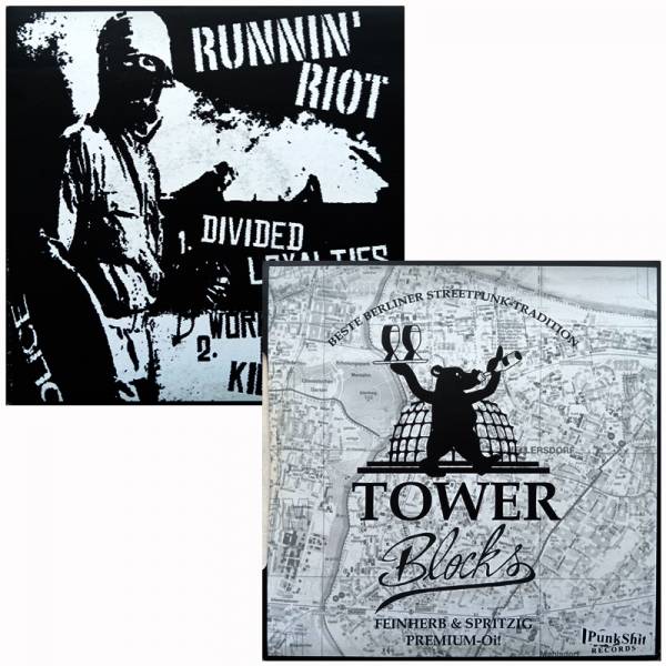 Runnin' Riot / Tower Blocks - Splt E.P., 7" black, lim. 1500