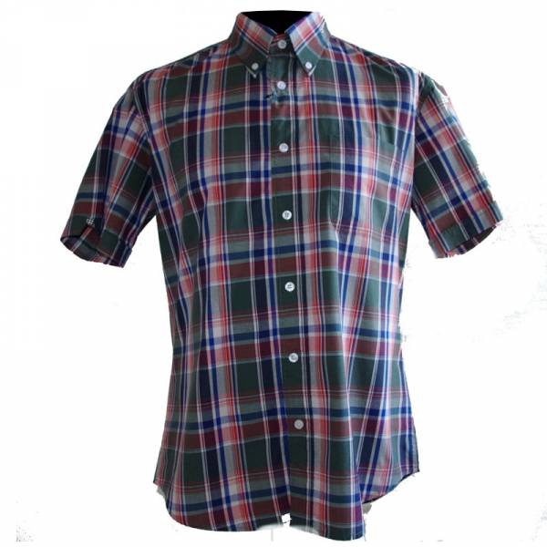Warrior - Maytone, Button Down Hemd Kurzarm, Slim-Fit