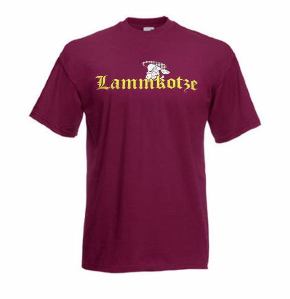 Lammkotze - Logo, T-Shirt bordeaux