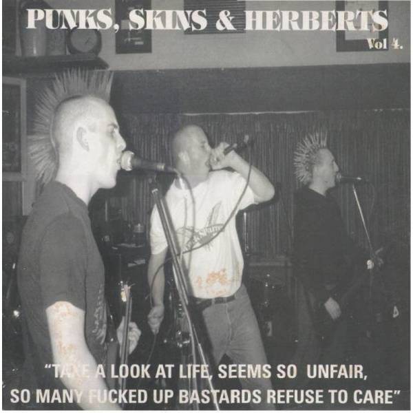 V/A Punks, Skins & Herberts Vol. 4, LP schwarz BESCHÄDIGT