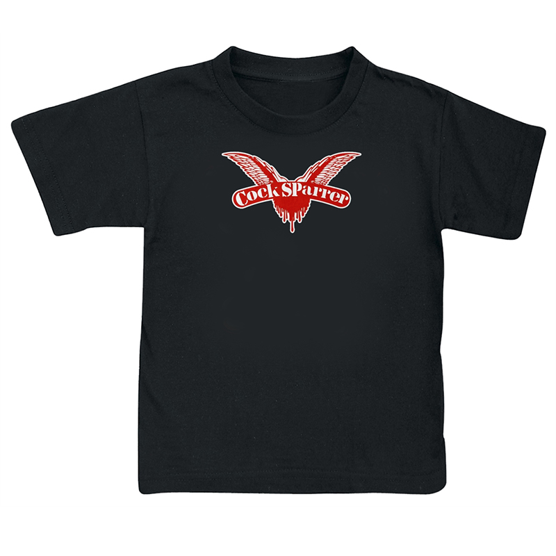 Cock Sparrer Logo, Baby TShirt schwarz Bandshirts TShirts
