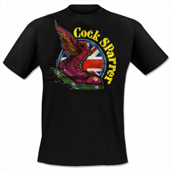 Cock Sparrer - Flying Boots, T-Shirt schwarz