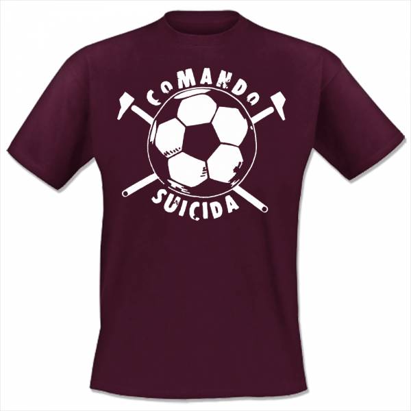 Comando Suicida - Football, T-Shirt bordeaux
