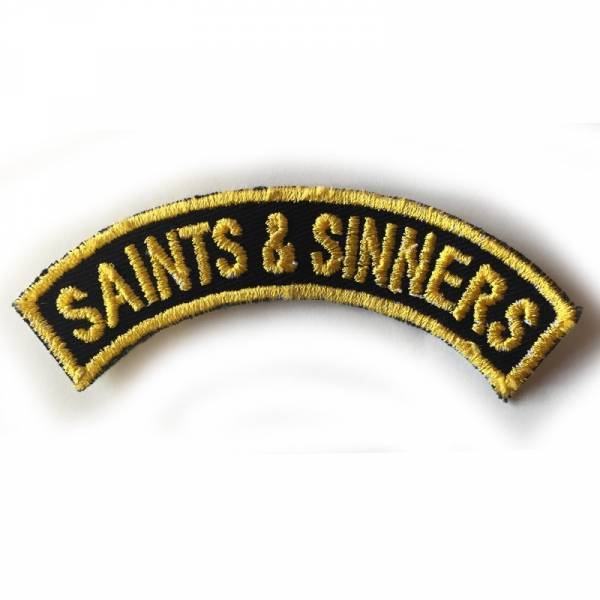 Saints & Sinners - gebogen, Aufnäher