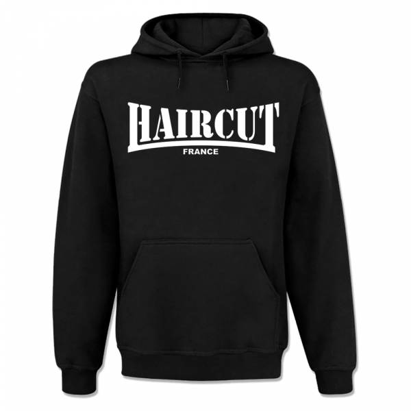 Haircut - France, Kapuzenpullover schwarz
