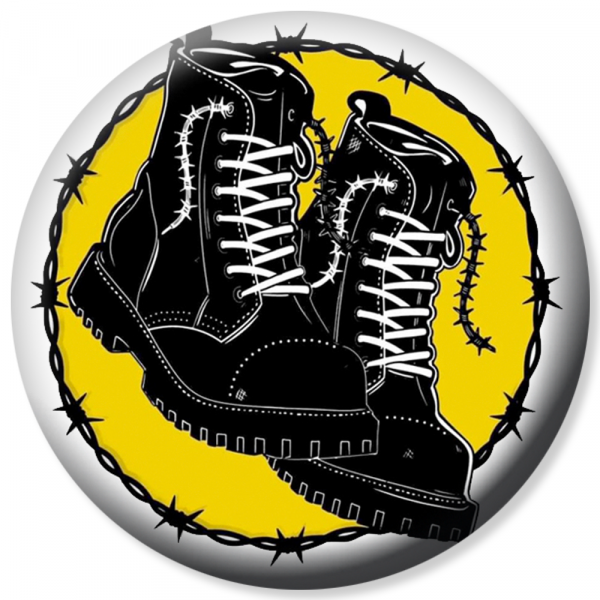 Conservative Military Image - Boots, Button