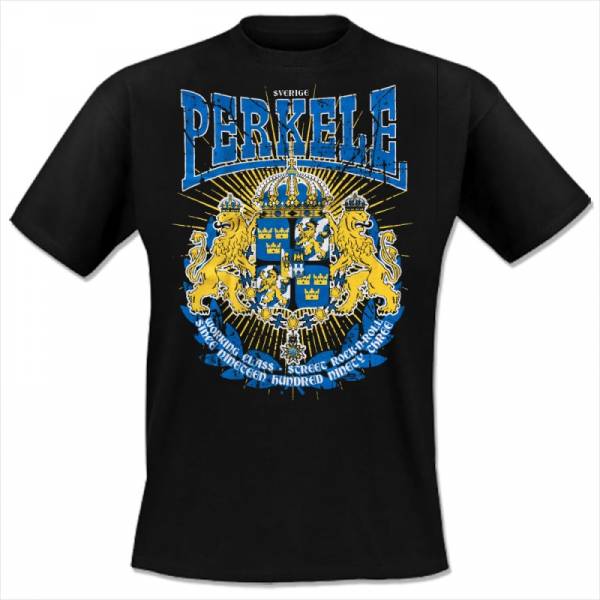 Perkele - Crest, T-Shirt schwarz