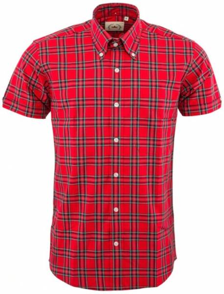 RELCO Clothing - Button Down Kurzärmel-Shirt CK55, verschiedene Größen