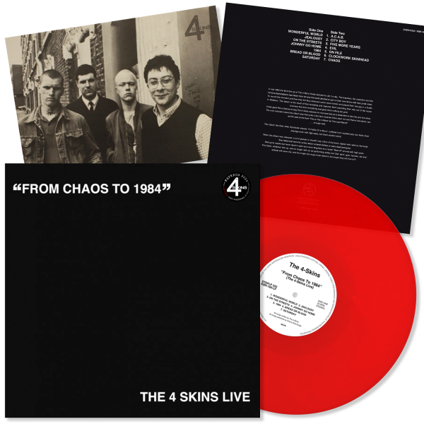 4 Skins, The - From Chaos to 1984, LP rot lim. 150, + Poster