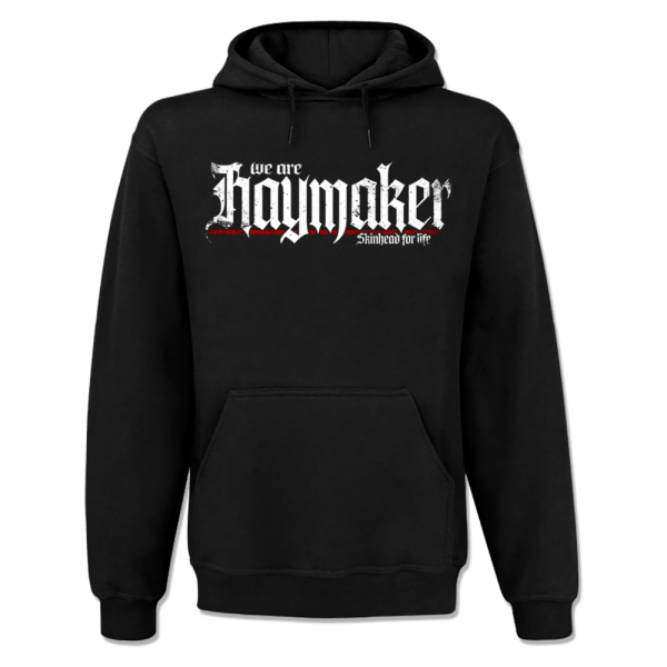 Haymaker - Skinhead for life, Kapuzenpullover, schwarz