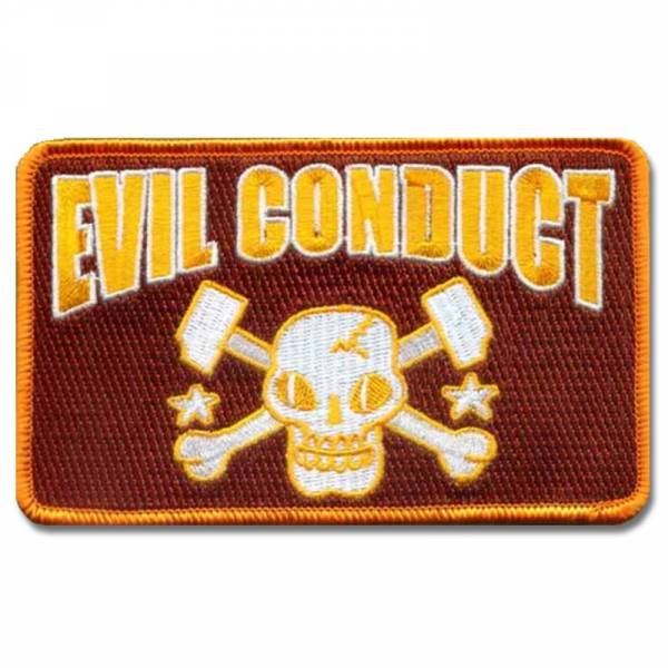 Evil Conduct - Skull Orange, Aufnäher
