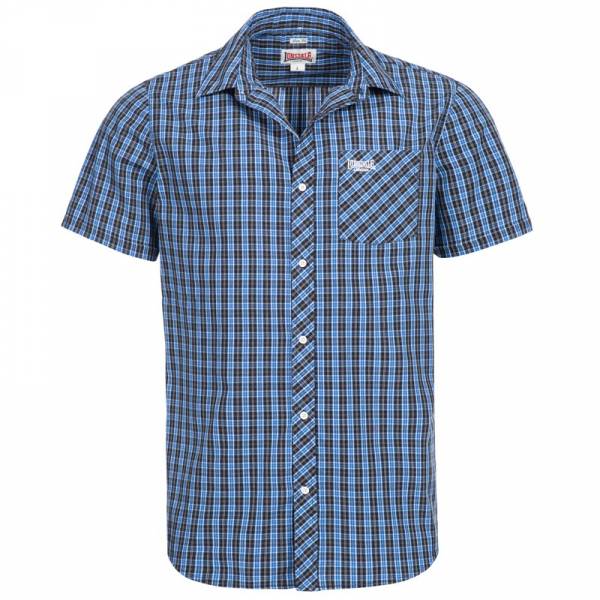 Lonsdale - Brixworth blau, Button Down Hemd, Slim Fit