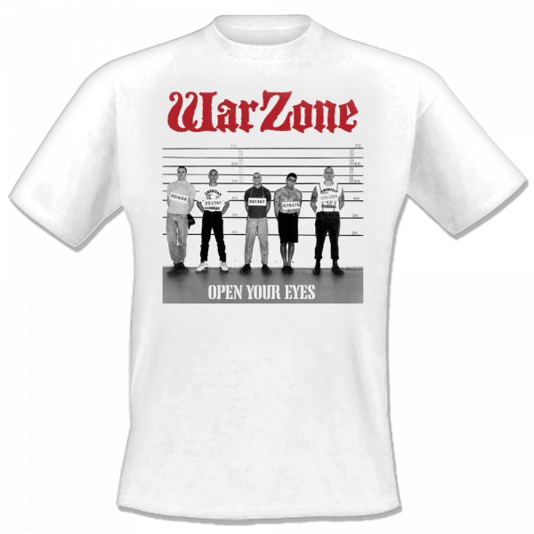 Warzone - Open your eyes, T-Shirt weiss US Import