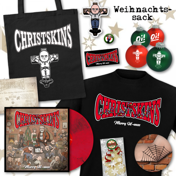 Christskins - Merry Oi!-mas, LP Weihnachtssack lim. 100 VORBESTELLUNG Martens Army