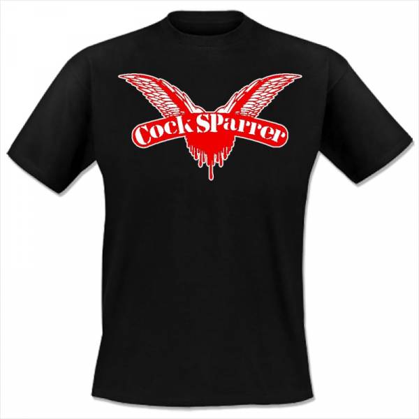 Cock Sparrer - Logo, T-Shirt schwarz