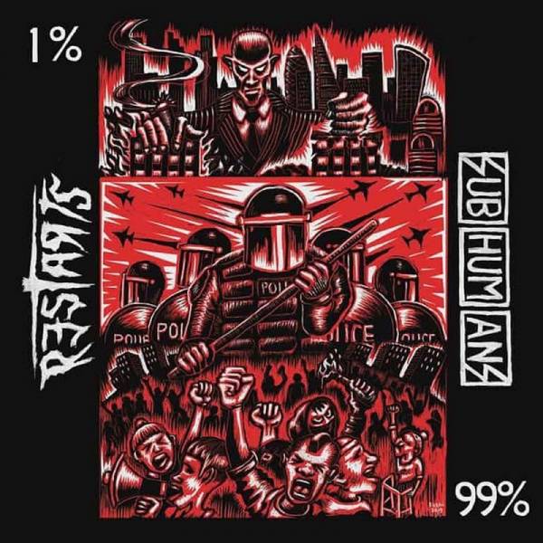 Subhumans / Restarts, The - 99% / 1%, 7'' lim. 2000 weiß