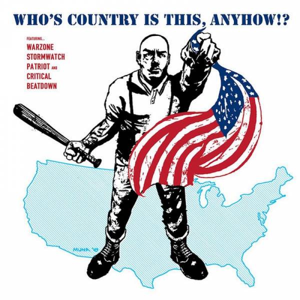 V/A Who's Country Is This, Anyhow!?, 12'' lim. 150 silber/blau splatter BESCHÄDIGT