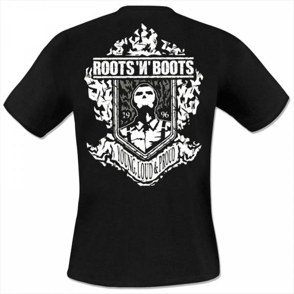 Roots 'n' Boots - Young, loud & proud, T-Shirt schwarz