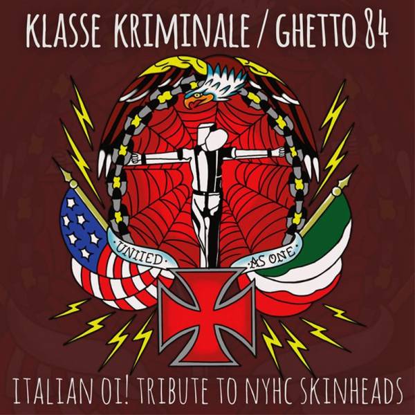 Klasse Kriminale / Ghetto 84 - Oi! tribute to NYHC Skinheda, 7" lim. 200 schwarz
