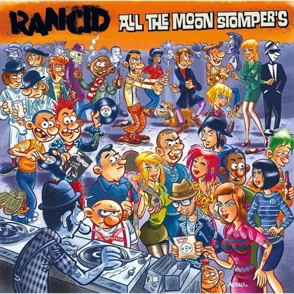 Rancid - All the Moon Stomper's, DoLP rot/ weiß splatter