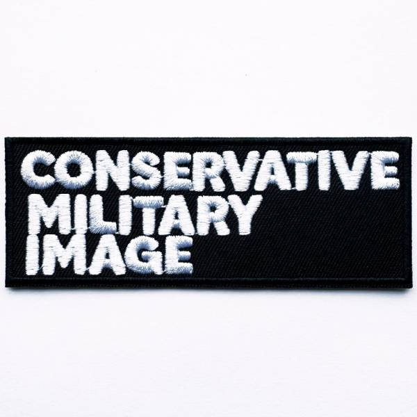 Conservative Military Image - Three Lines, Aufnäher