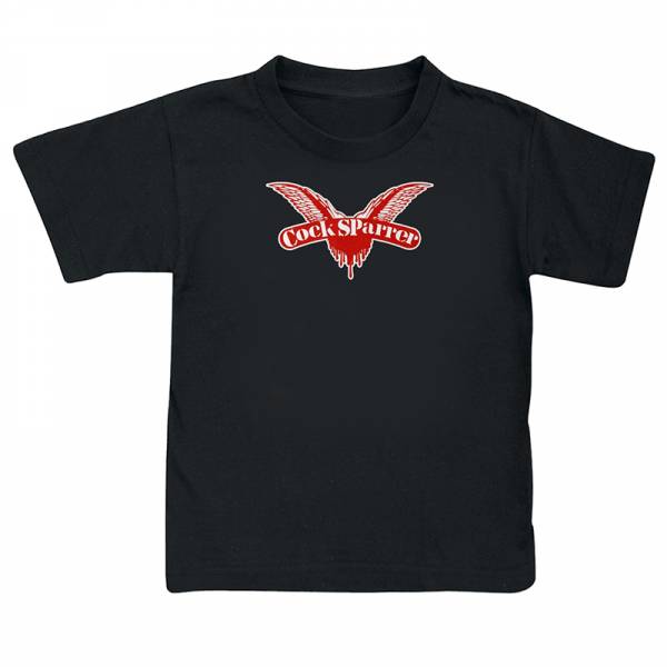 Cock Sparrer - Logo, Baby T-Shirt schwarz