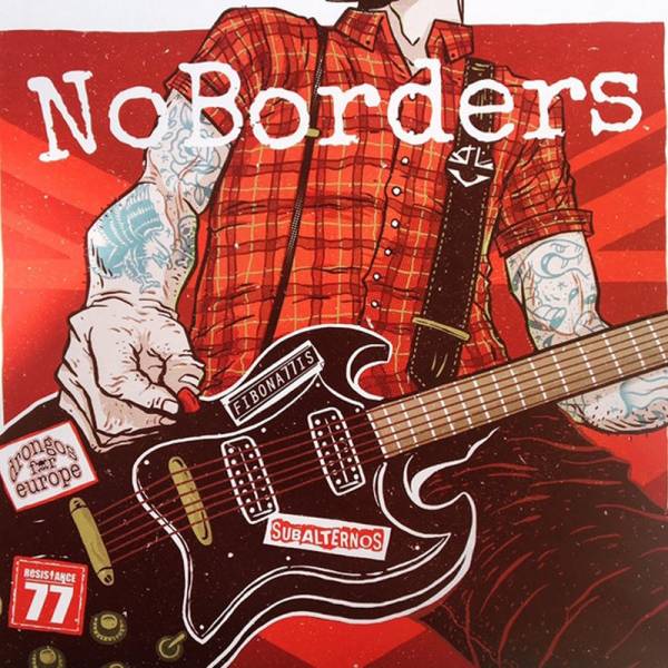 V/A - No Borders, 7" schwarz lim. 300 nummeriert Resistance 77 / Fibonattis / Drongos o.E. / Subalt