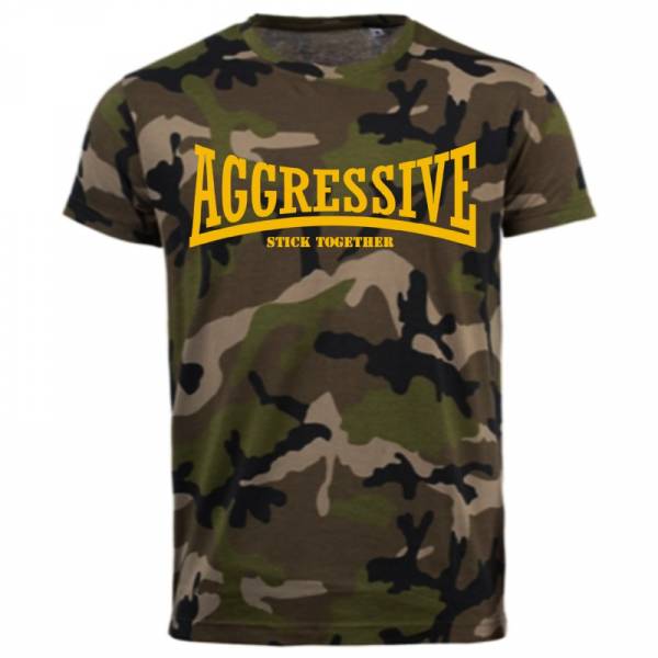 Aggressive - Stick together, T-Shirt Camo