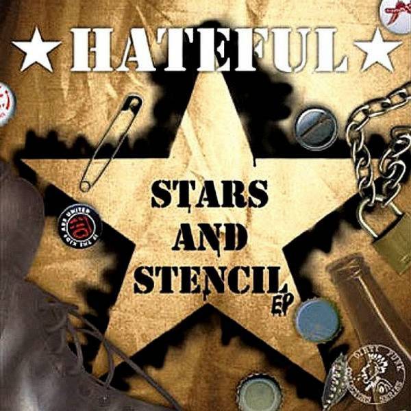 Hateful - Stars and Stencil, 7'' lim. 500 schwarz/braun half