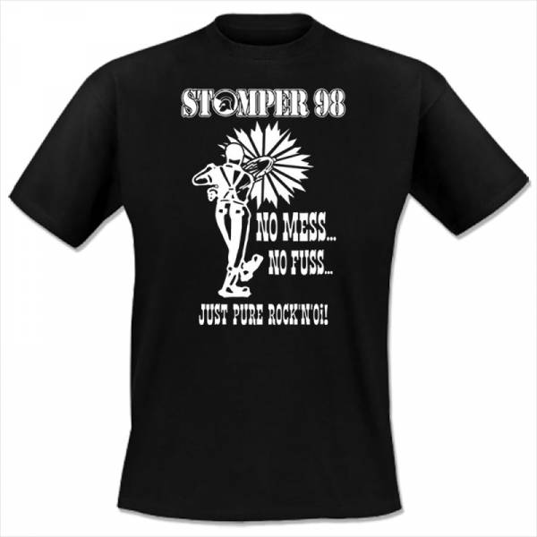 Stomper 98 - No mess - no fuss, T-Shirt schwarz