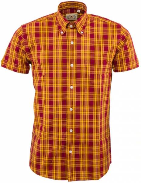RELCO Clothing - Button Down Kurzärmel-Shirt CK51, verschiedene Größen
