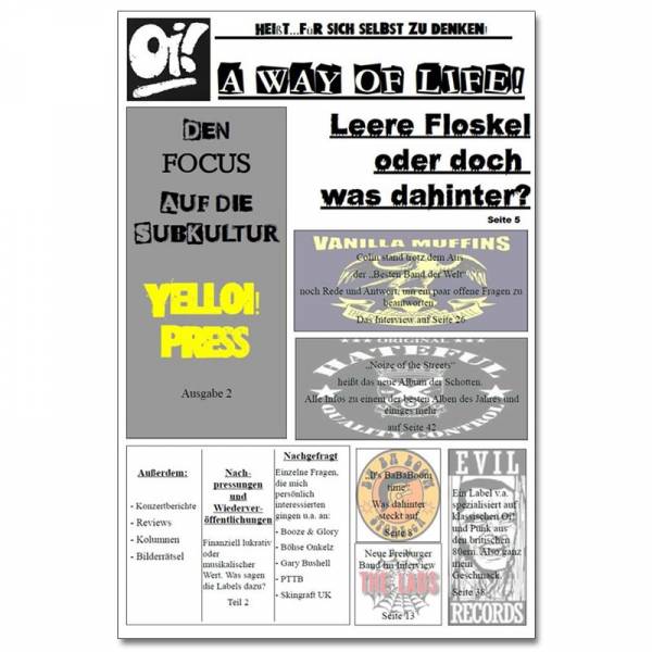YellOi! Press No.2, Fanzine A4 hoch
