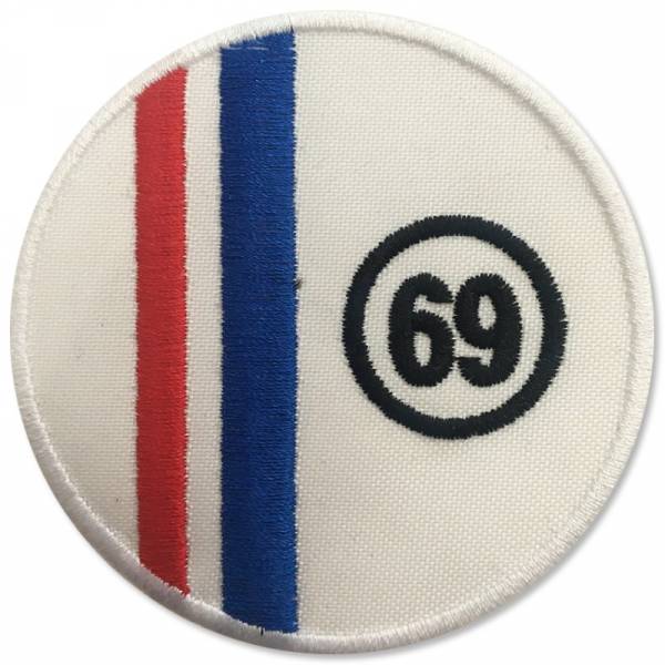69 - Stripes, Aufnäher